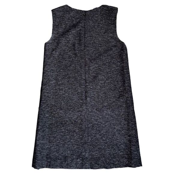 Theory Knit Virgin Wool Blend Charcoal Shift Dress Size 6 - Picture 2 of 9